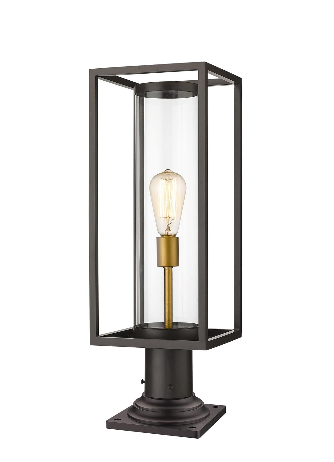 Z-LITE DUNBROCH OUTDOOR PIER MOUNTED FIXTURE | 584PHMR-533PM-DBZ - Post