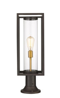 Z-LITE DUNBROCH OUTDOOR PIER MOUNTED FIXTURE | 584PHMR-553PM-DBZ - Post