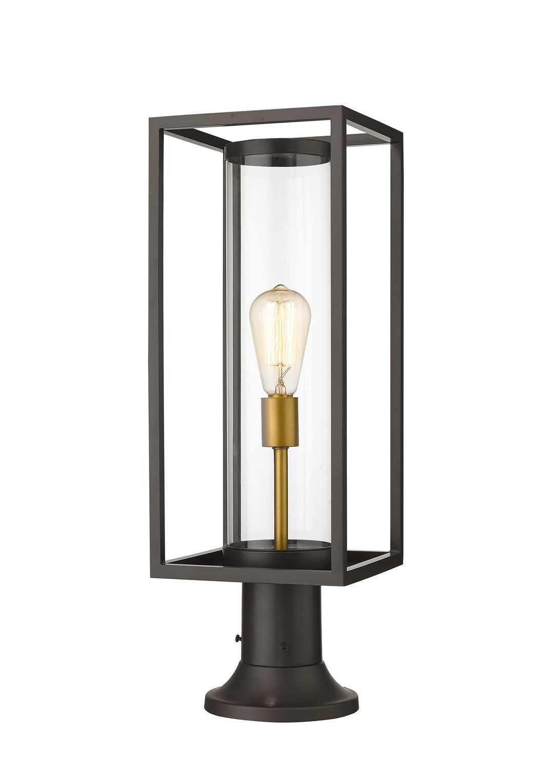 Z-LITE DUNBROCH OUTDOOR PIER MOUNTED FIXTURE | 584PHMR-553PM-DBZ - Post