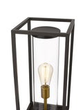 Z-LITE DUNBROCH OUTDOOR PIER MOUNTED FIXTURE | 584PHMR-553PM-DBZ - Post