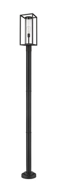 Z-LITE DUNBROCH OUTDOOR POST MOUNTED FIXTURE | 584PHMR-567P-BK - Post