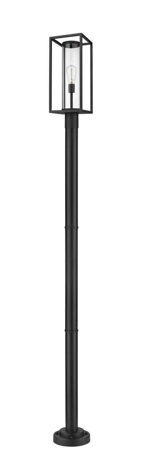 Z-LITE DUNBROCH OUTDOOR POST MOUNTED FIXTURE | 584PHMR-567P-BK - Post