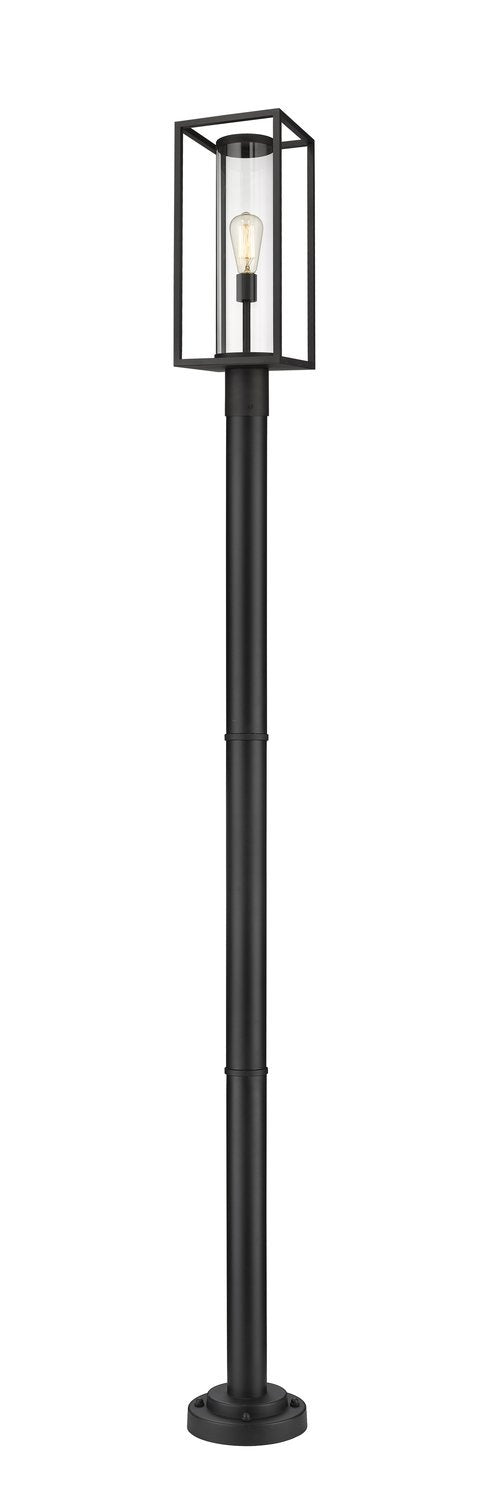 Z-LITE DUNBROCH OUTDOOR POST MOUNTED FIXTURE | 584PHMR-567P-BK - Post