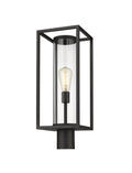 Z-LITE DUNBROCH OUTDOOR POST MOUNT FIXTURE | 584PHMR-BK - Post