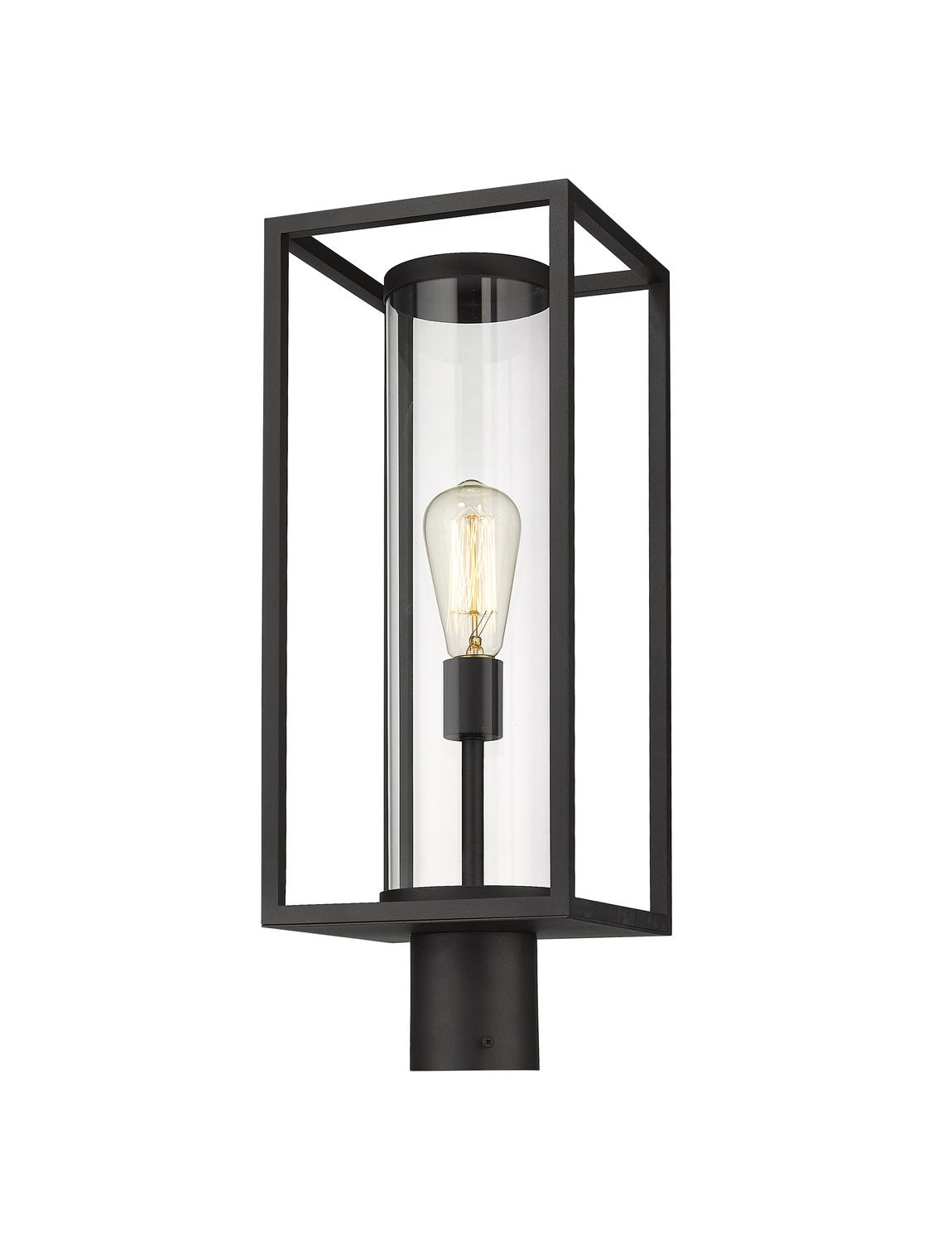 Z-LITE DUNBROCH OUTDOOR POST MOUNT FIXTURE | 584PHMR-BK - Post