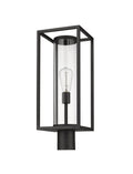 Z-LITE DUNBROCH OUTDOOR POST MOUNT FIXTURE | 584PHMR-BK - Post