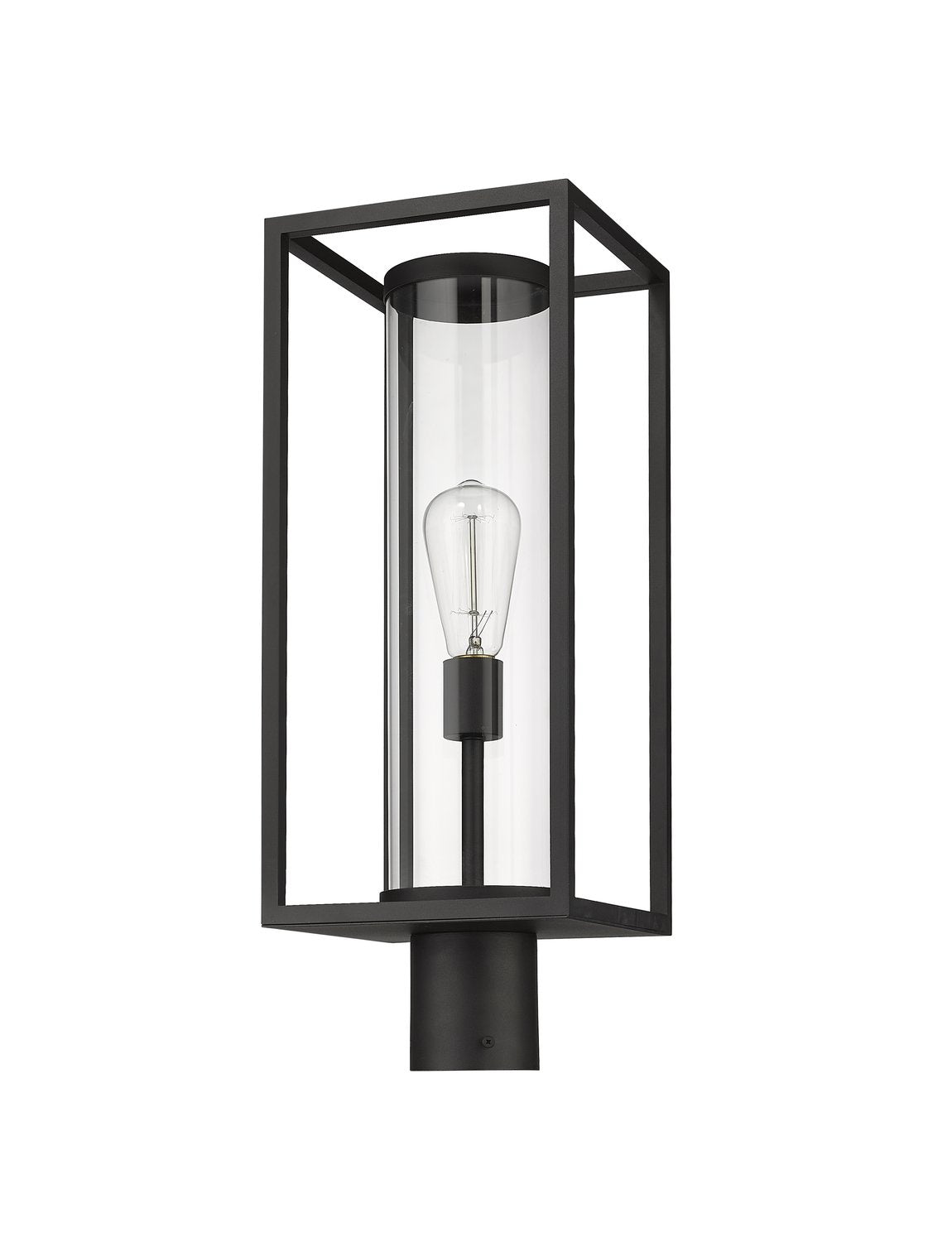 Z-LITE DUNBROCH OUTDOOR POST MOUNT FIXTURE | 584PHMR-BK - Post