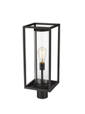Z-LITE DUNBROCH OUTDOOR POST MOUNT FIXTURE | 584PHMR-BK - Post