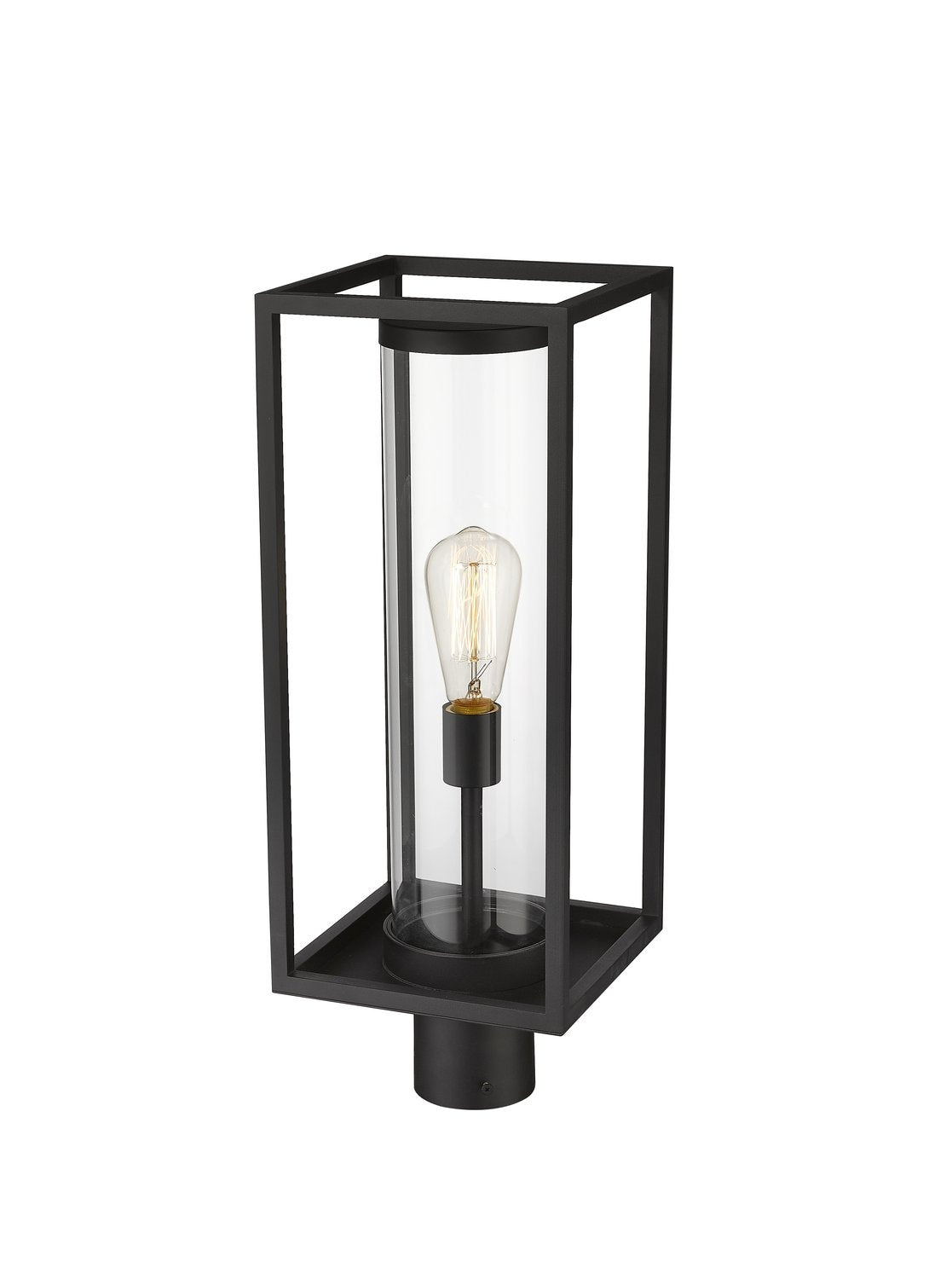 Z-LITE DUNBROCH OUTDOOR POST MOUNT FIXTURE | 584PHMR-BK - Post