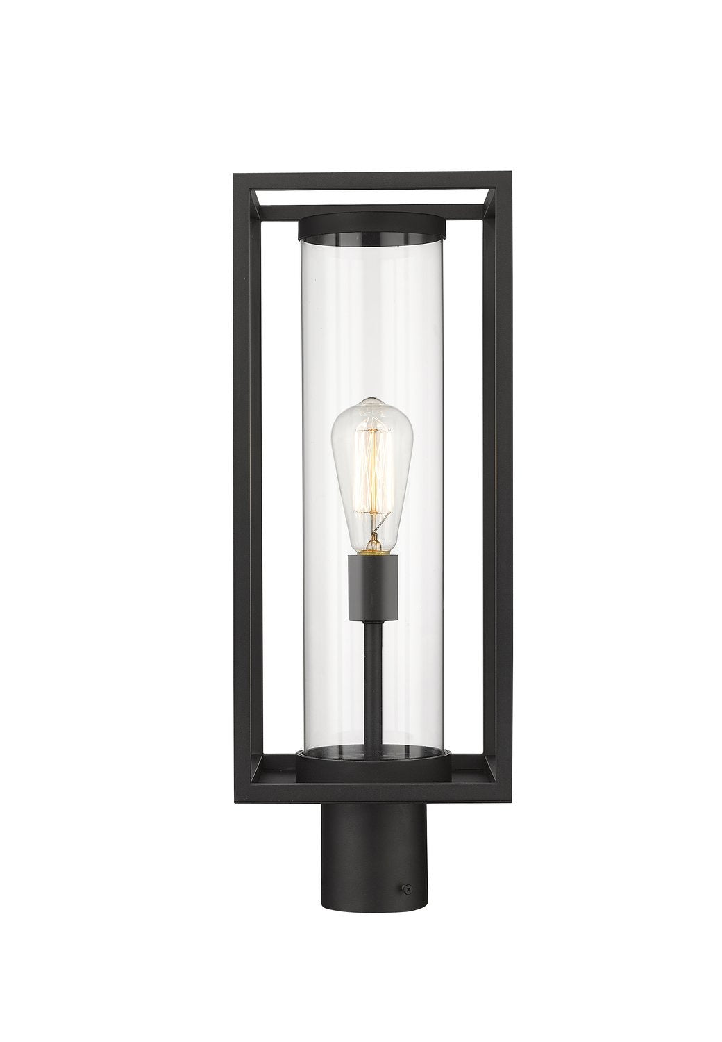 Z-LITE DUNBROCH OUTDOOR POST MOUNT FIXTURE | 584PHMR-BK - Post