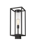 Z-LITE DUNBROCH OUTDOOR POST MOUNT FIXTURE | 584PHMS-BK - Post