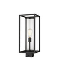 Z-LITE DUNBROCH OUTDOOR POST MOUNT FIXTURE | 584PHMS-BK - Post