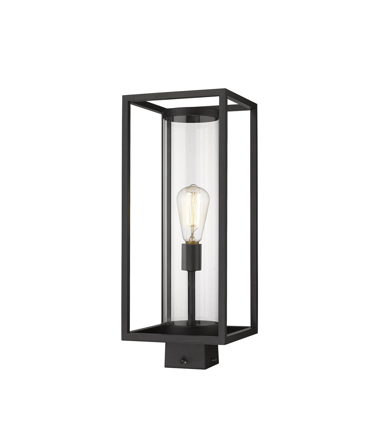 Z-LITE DUNBROCH OUTDOOR POST MOUNT FIXTURE | 584PHMS-BK - Post