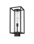 Z-LITE DUNBROCH OUTDOOR POST MOUNT FIXTURE | 584PHMS-BK - Post