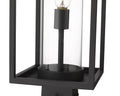Z-LITE DUNBROCH OUTDOOR POST MOUNT FIXTURE | 584PHMS-BK - Post