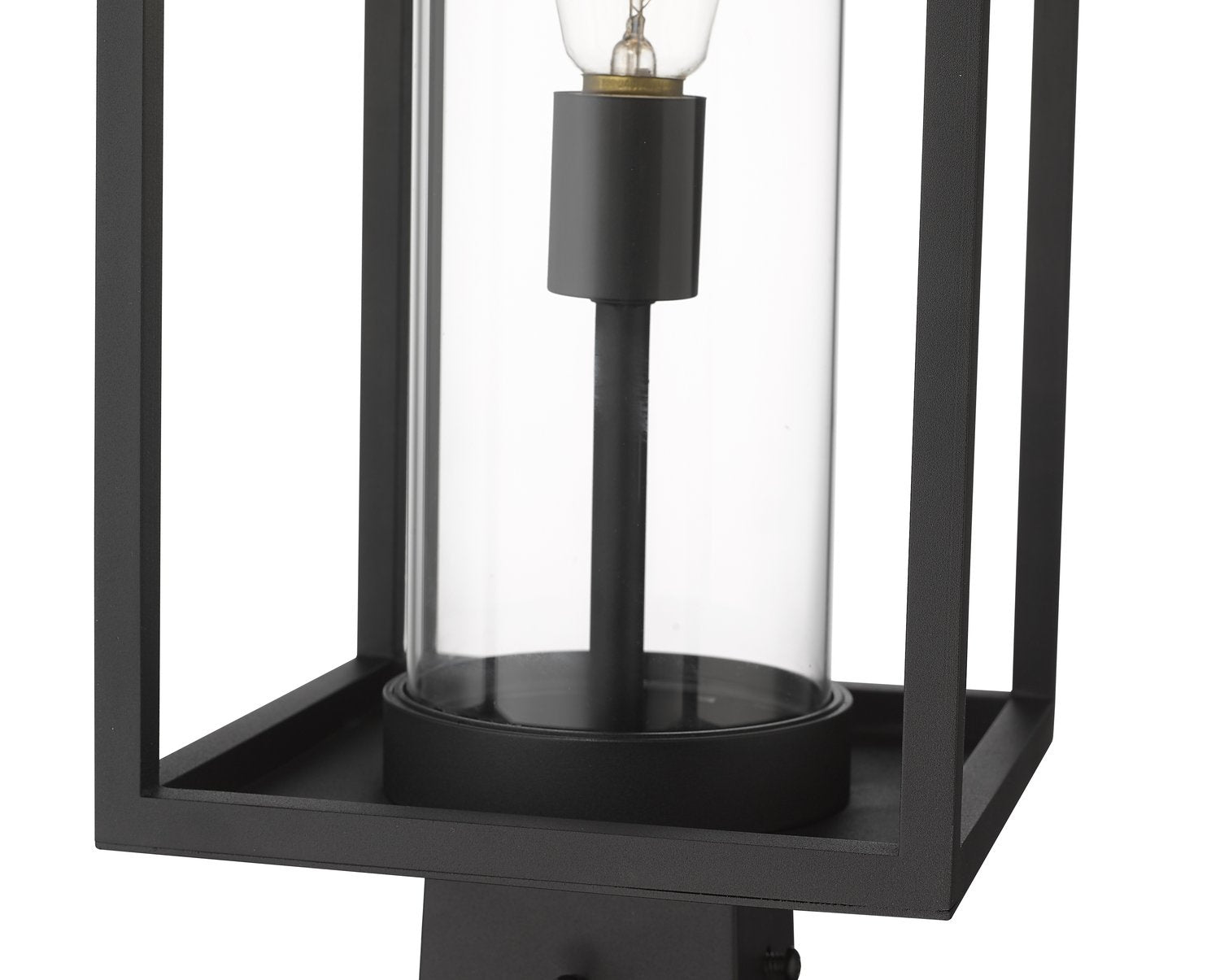 Z-LITE DUNBROCH OUTDOOR POST MOUNT FIXTURE | 584PHMS-BK - Post
