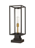Z-LITE DUNBROCH OUTDOOR PIER MOUNTED FIXTURE | 584PHMS-SQPM-DBZ - Post