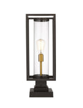 Z-LITE DUNBROCH OUTDOOR PIER MOUNTED FIXTURE | 584PHMS-SQPM-DBZ - Post