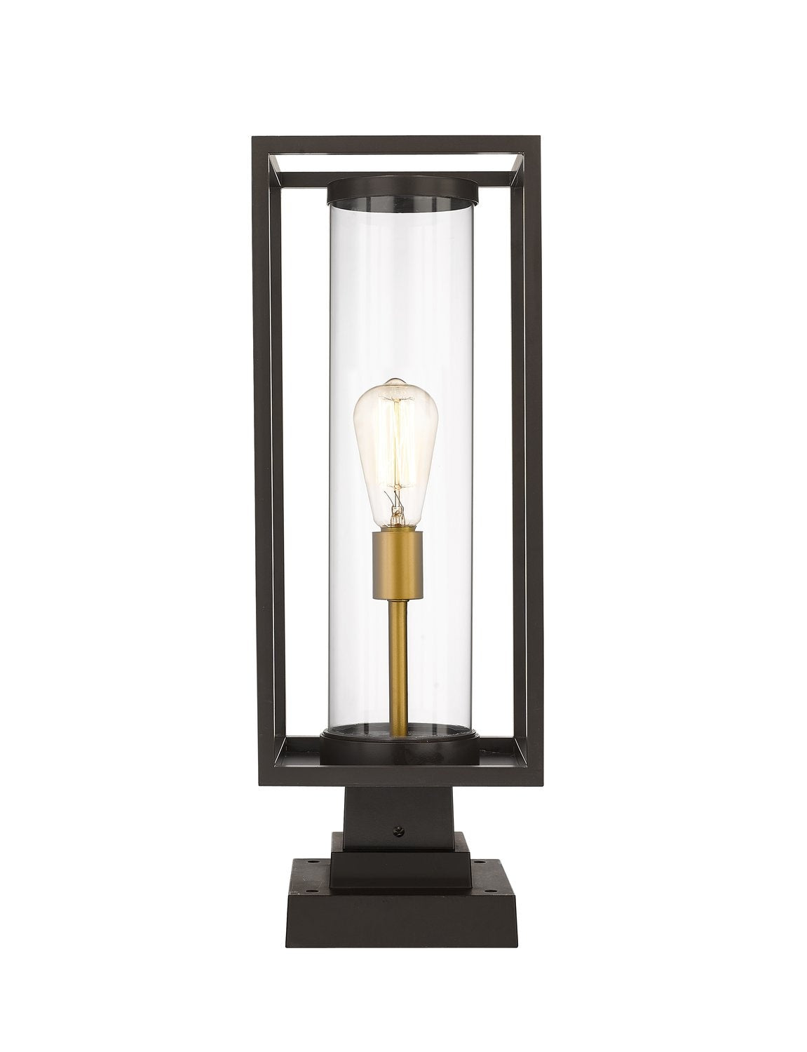 Z-LITE DUNBROCH OUTDOOR PIER MOUNTED FIXTURE | 584PHMS-SQPM-DBZ - Post