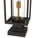 Z-LITE DUNBROCH OUTDOOR PIER MOUNTED FIXTURE | 584PHMS-SQPM-DBZ - Post