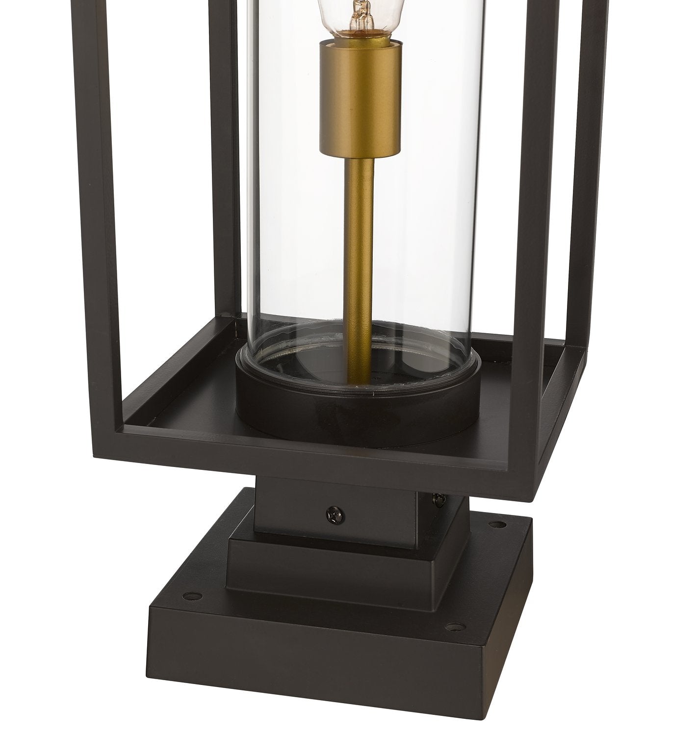 Z-LITE DUNBROCH OUTDOOR PIER MOUNTED FIXTURE | 584PHMS-SQPM-DBZ - Post