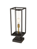 Z-LITE DUNBROCH OUTDOOR PIER MOUNTED FIXTURE | 584PHMS-SQPM-DBZ - Post