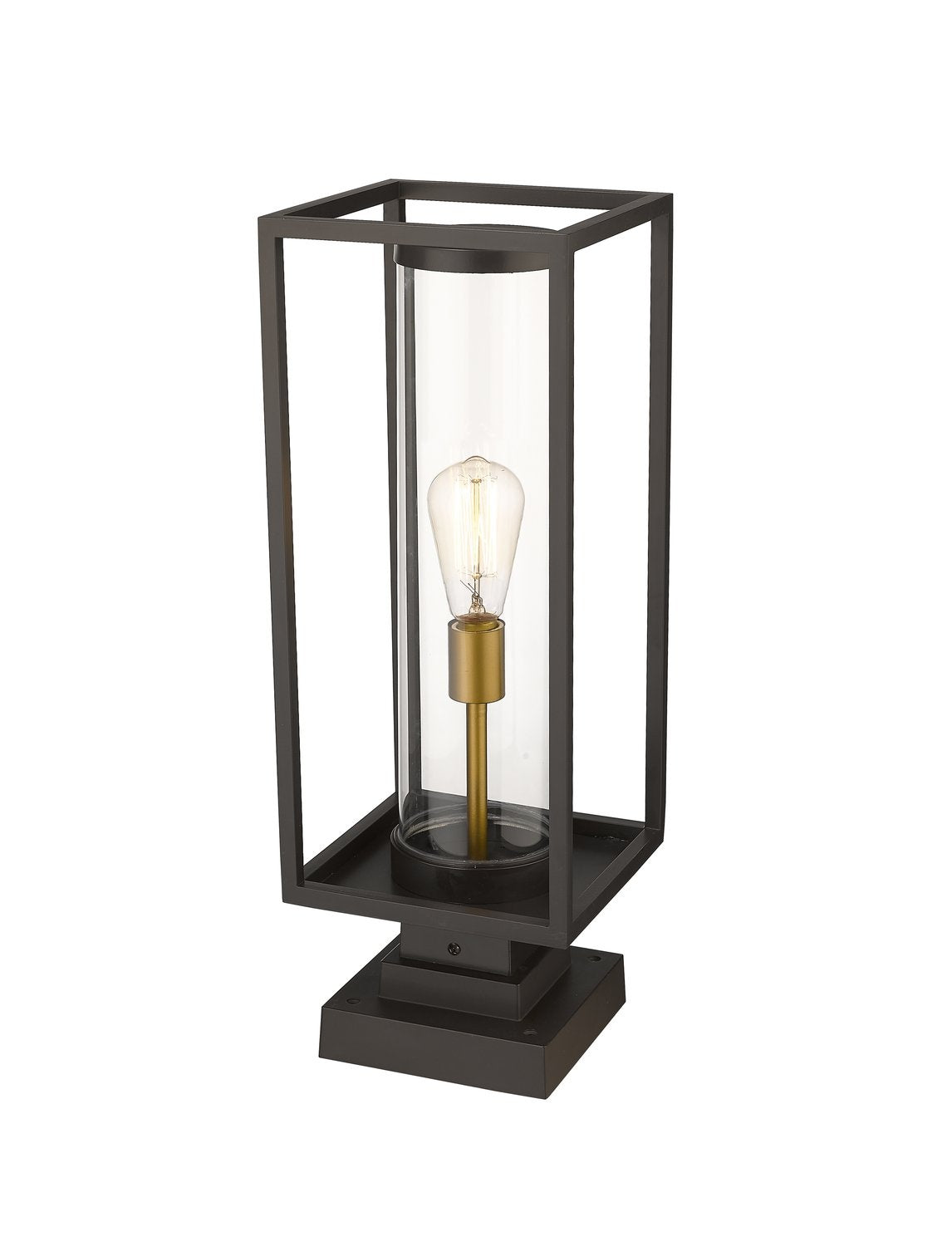 Z-LITE DUNBROCH OUTDOOR PIER MOUNTED FIXTURE | 584PHMS-SQPM-DBZ - Post