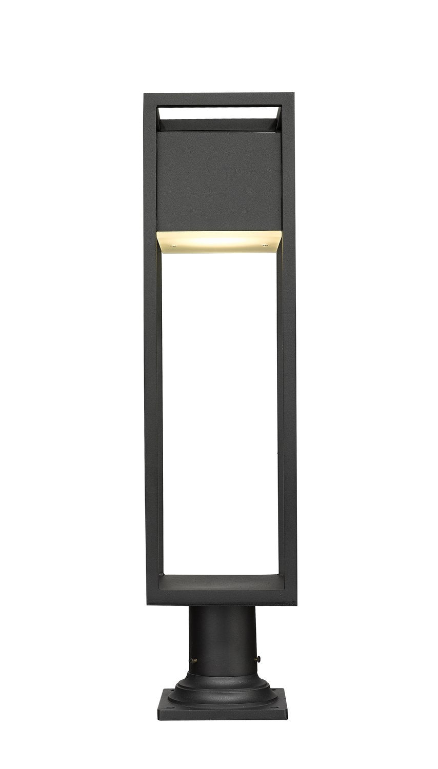 Z-LITE BARWICK OUTDOOR PIER MOUNTED FIXTURE | 585PHBR-533PM-BK-LED - Post