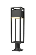 Z-LITE BARWICK OUTDOOR PIER MOUNTED FIXTURE | 585PHBR-533PM-BK-LED - Post