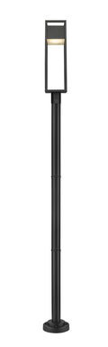 Z-LITE BARWICK OUTDOOR POST MOUNTED FIXTURE | 585PHBR-567P-BK-LED - Post