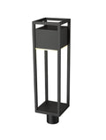 Z-LITE BARWICK OUTDOOR POST MOUNT FIXTURE | 585PHBR-BK-LED - Post