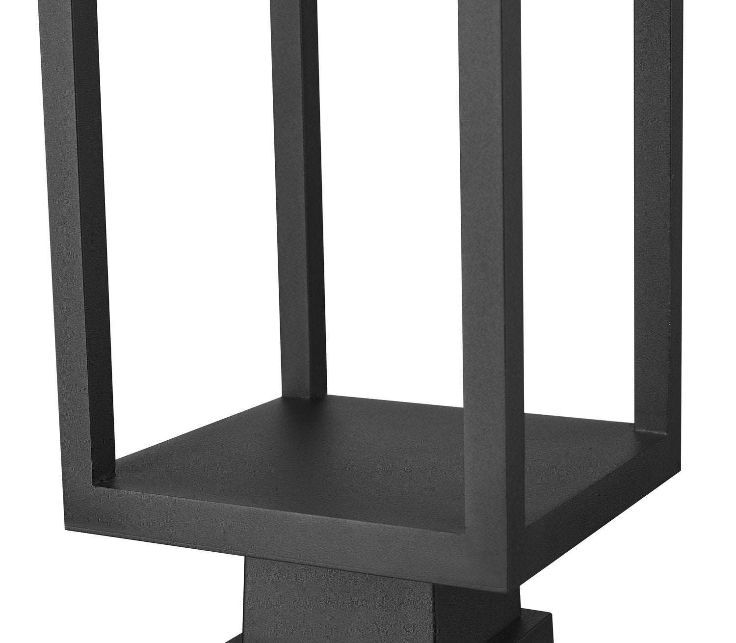 Z-LITE BARWICK OUTDOOR PIER MOUNTED FIXTURE | 585PHBS-SQPM-BK-LED - Post
