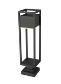 Z-LITE BARWICK OUTDOOR PIER MOUNTED FIXTURE | 585PHBS-SQPM-BK-LED - Post
