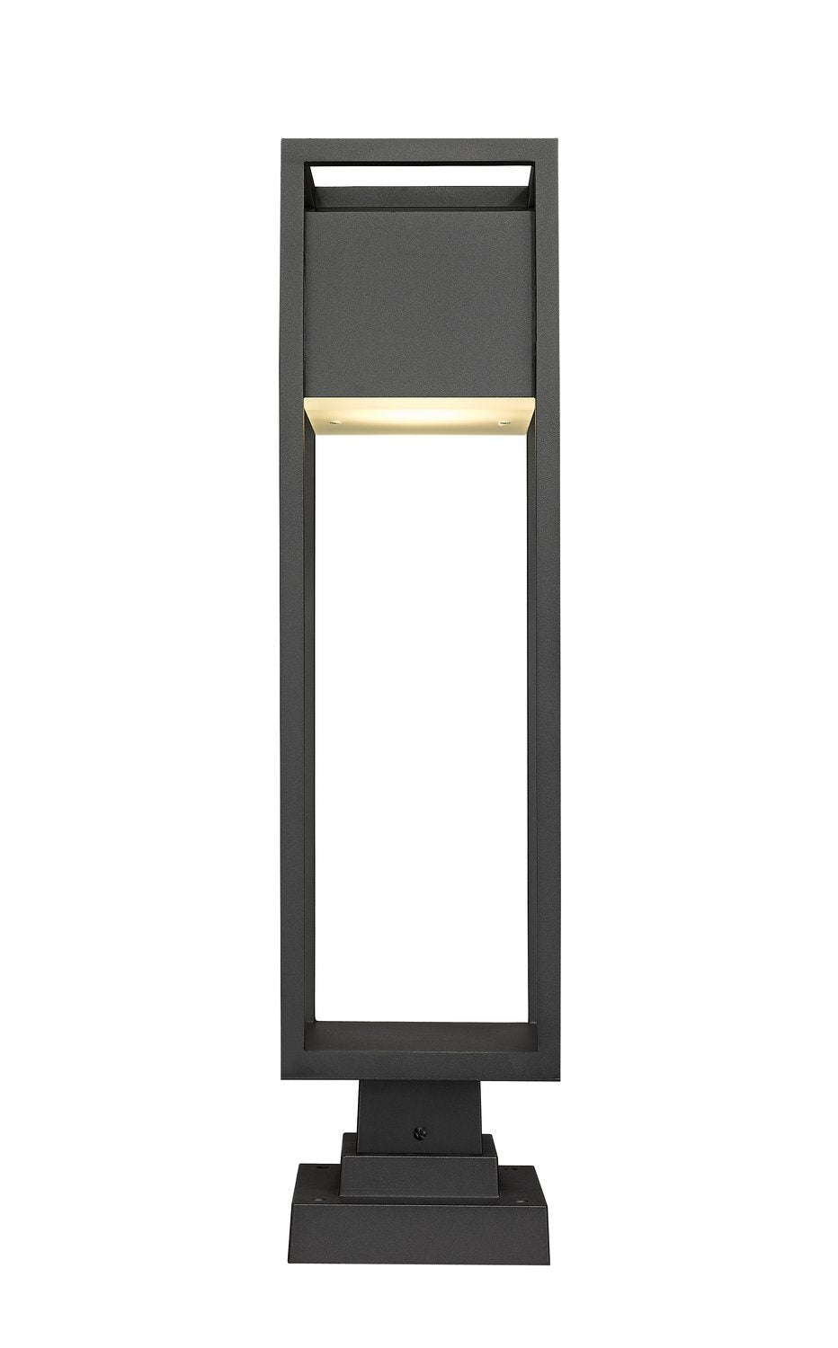 Z-LITE BARWICK OUTDOOR PIER MOUNTED FIXTURE | 585PHBS-SQPM-BK-LED - Post