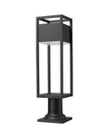 Z-LITE BARWICK OUTDOOR PIER MOUNTED FIXTURE | 585PHMR-533PM-BK-LED - Post
