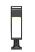 Z-LITE BARWICK OUTDOOR PIER MOUNTED FIXTURE | 585PHMR-533PM-BK-LED - Post