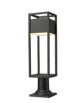 Z-LITE BARWICK OUTDOOR PIER MOUNTED FIXTURE | 585PHMR-533PM-BK-LED - Post