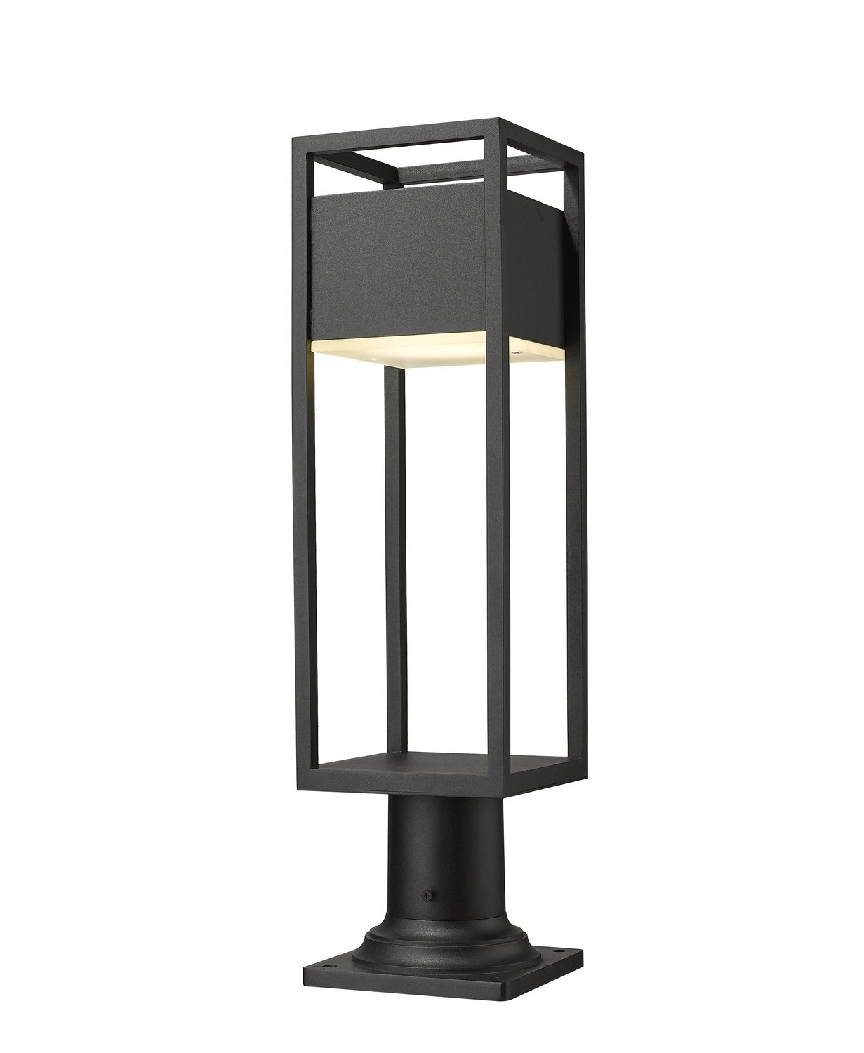 Z-LITE BARWICK OUTDOOR PIER MOUNTED FIXTURE | 585PHMR-533PM-BK-LED - Post