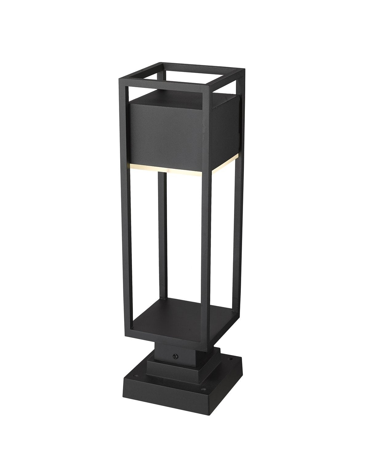 Z-LITE BARWICK OUTDOOR PIER MOUNTED FIXTURE | 585PHMS-SQPM-BK-LED - Post