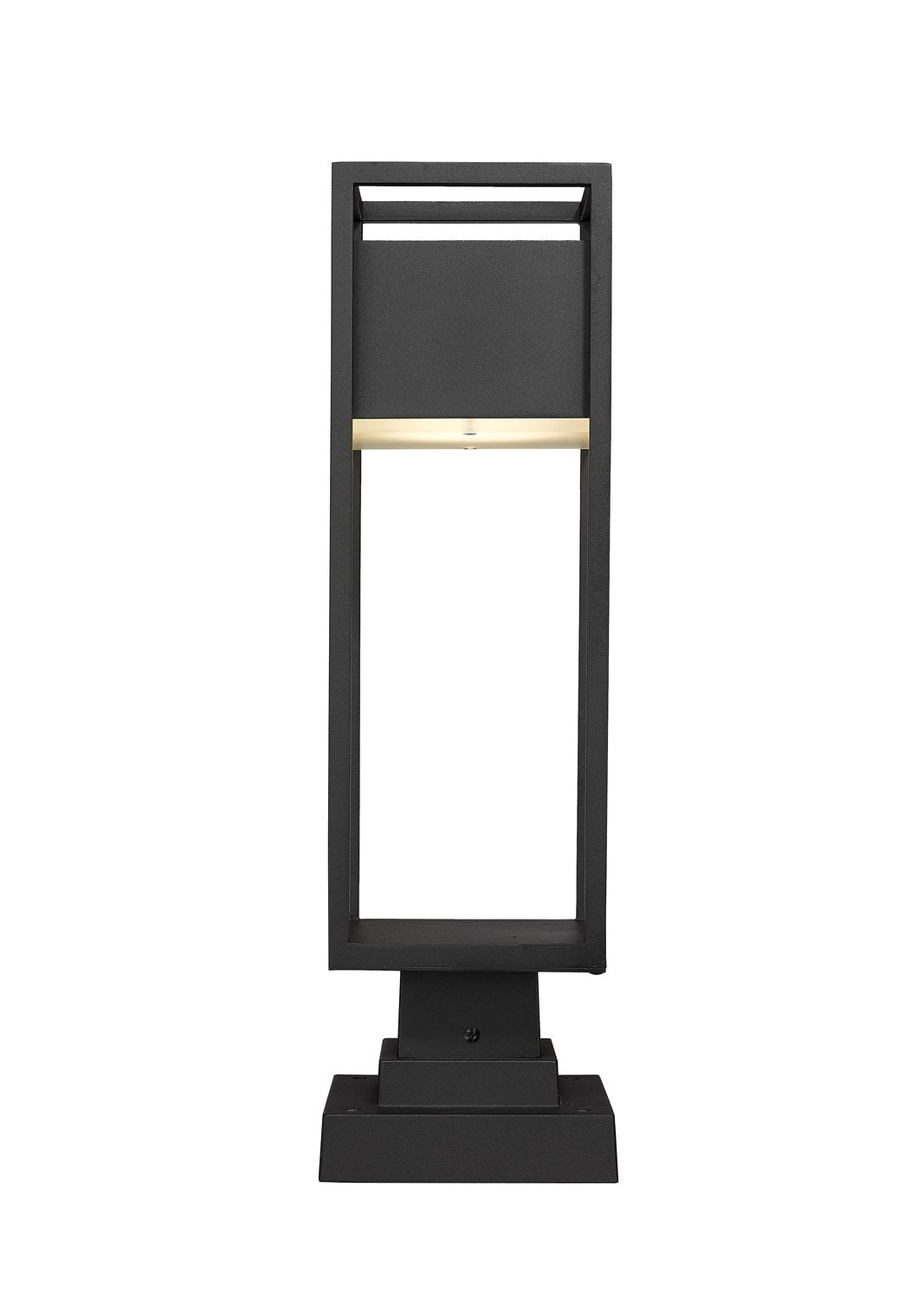 Z-LITE BARWICK OUTDOOR PIER MOUNTED FIXTURE | 585PHMS-SQPM-BK-LED - Post