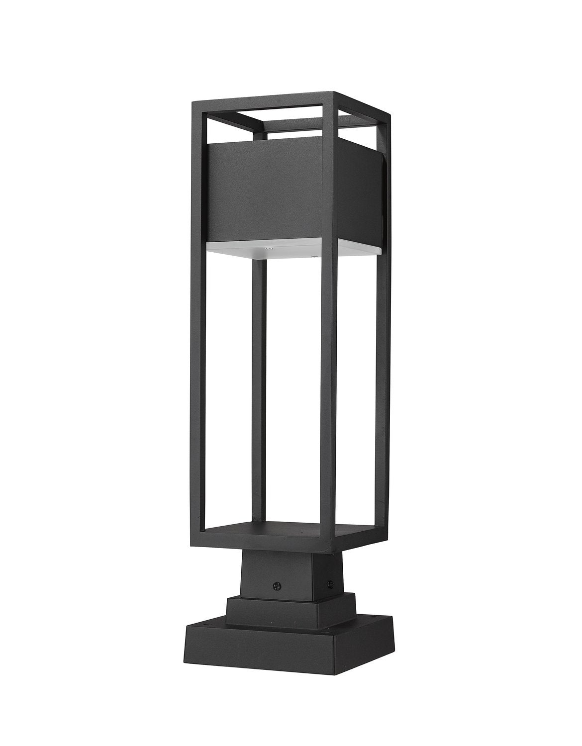 Z-LITE BARWICK OUTDOOR PIER MOUNTED FIXTURE | 585PHMS-SQPM-BK-LED - Post