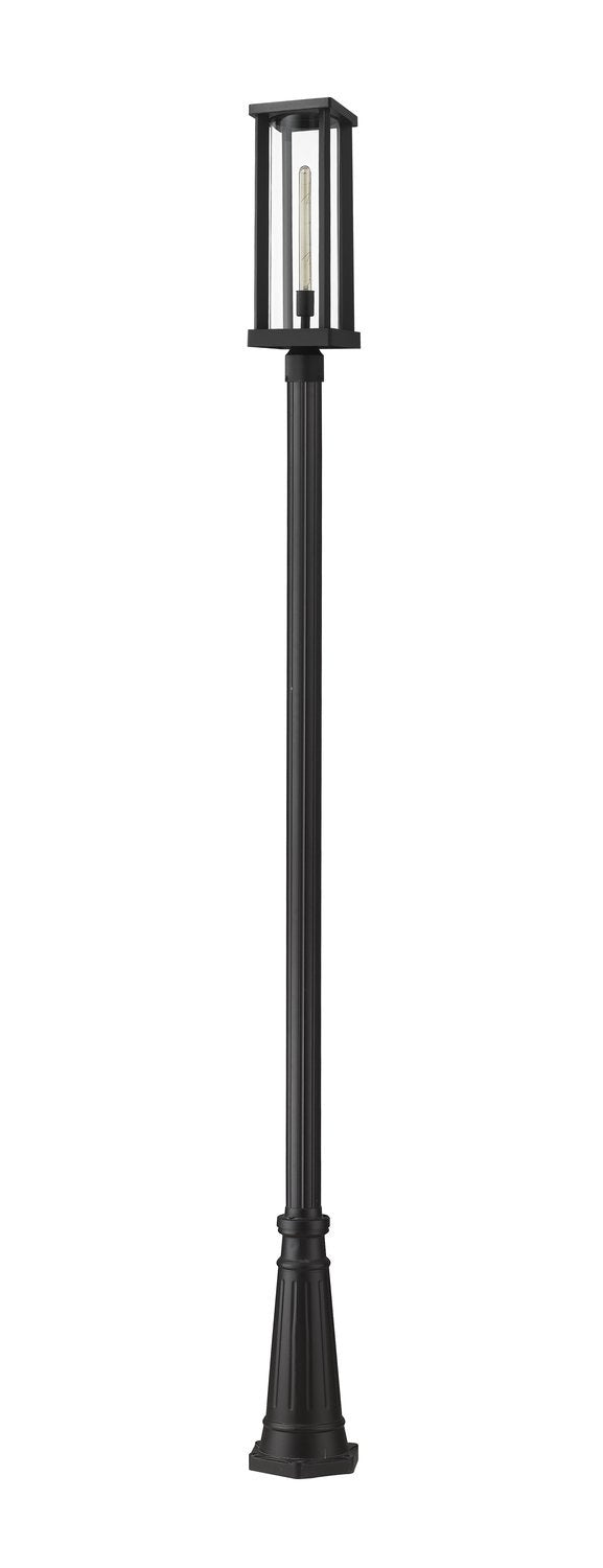 Z-LITE GLENWOOD OUTDOOR POST MOUNTED FIXTURE | 586PHBR-519P-BK - Post