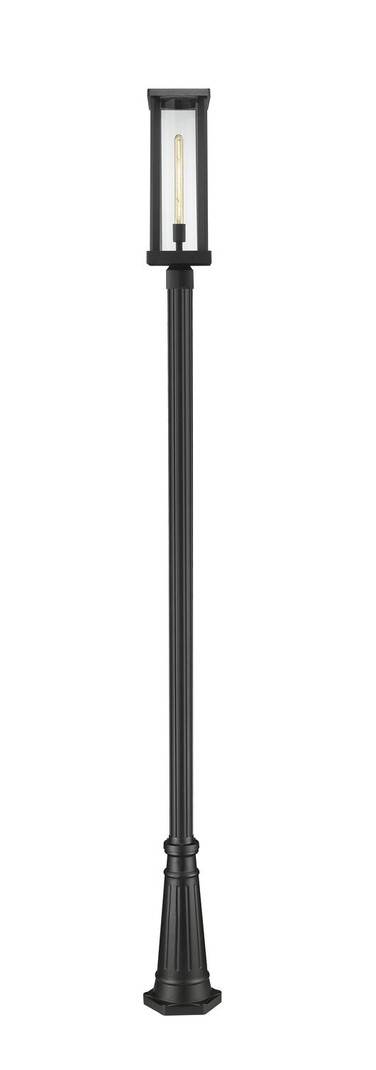 Z-LITE GLENWOOD OUTDOOR POST MOUNTED FIXTURE | 586PHBR-519P-BK - Post