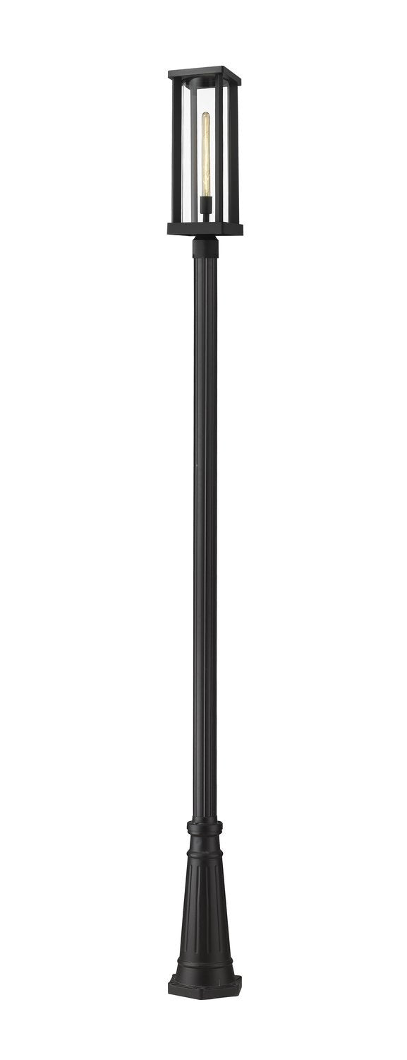 Z-LITE GLENWOOD OUTDOOR POST MOUNTED FIXTURE | 586PHBR-519P-BK - Post