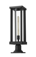 Z-LITE GLENWOOD OUTDOOR PIER MOUNTED FIXTURE | 586PHBR-533PM-BK - Post