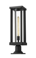 Z-LITE GLENWOOD OUTDOOR PIER MOUNTED FIXTURE | 586PHBR-533PM-BK - Post