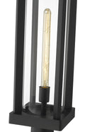 Z-LITE GLENWOOD OUTDOOR PIER MOUNTED FIXTURE | 586PHBR-533PM-BK - Post