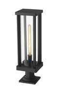 Z-LITE GLENWOOD OUTDOOR PIER MOUNTED FIXTURE | 586PHBR-533PM-BK - Post
