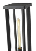 Z-LITE GLENWOOD OUTDOOR PIER MOUNTED FIXTURE | 586PHBR-553PM-BK - Post