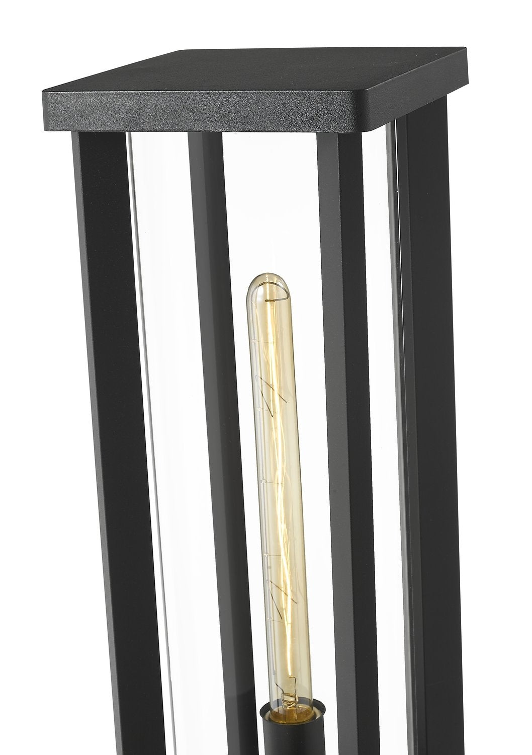 Z-LITE GLENWOOD OUTDOOR PIER MOUNTED FIXTURE | 586PHBR-553PM-BK - Post